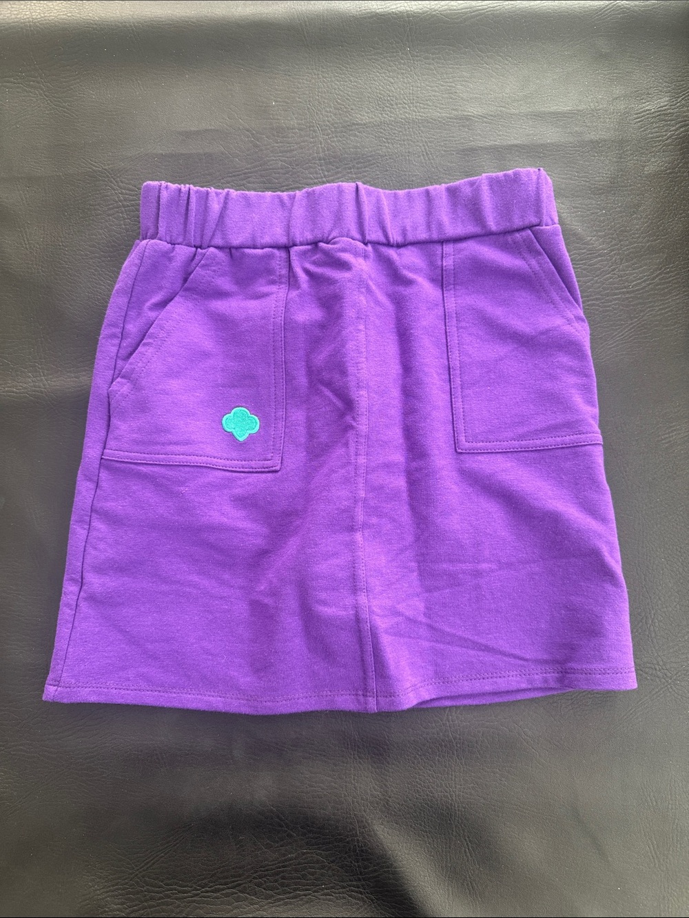 Girls' Purple Pull-On Pocket Skirt